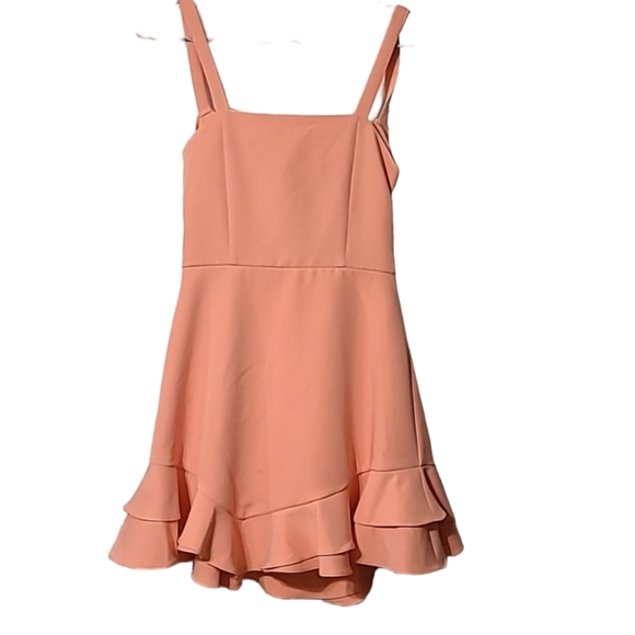 RARE EDITIONS GIRLS PEACH/CORAL DRESS SIZE 10 - Picture 1 of 12